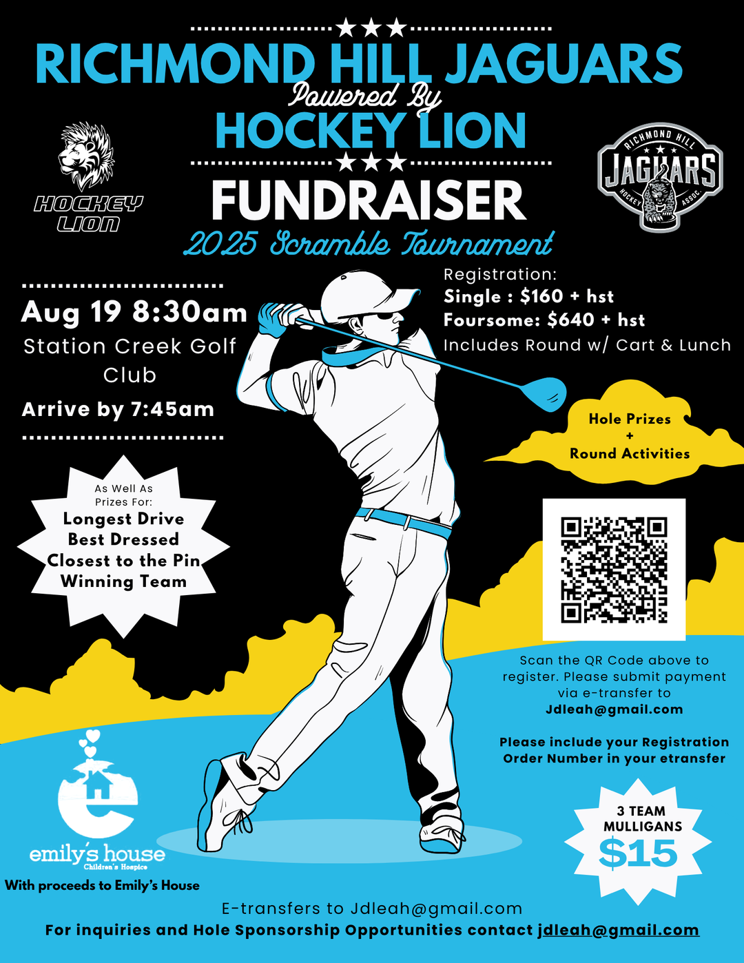 2025 Richmond Hill Jaguars Golf Tournament Powered by Hockey Lion