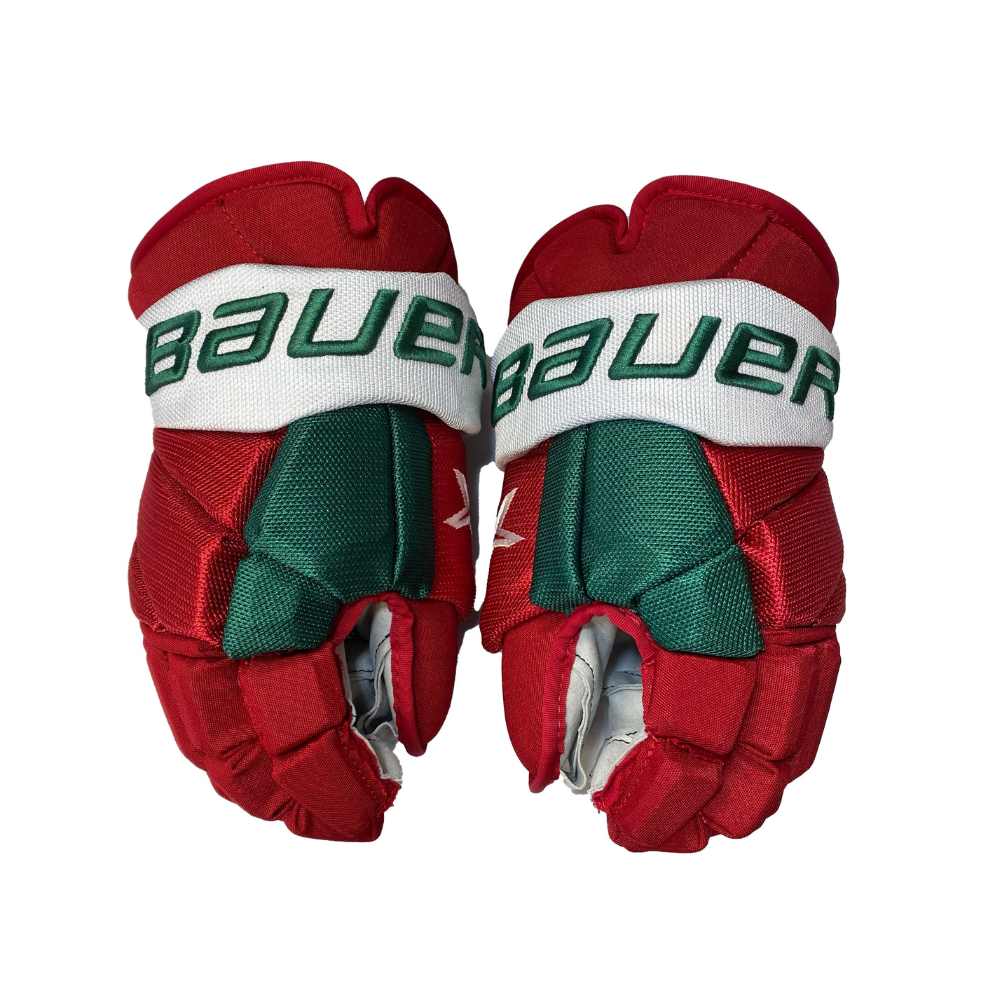 Bauer Vapor 2X Pro - Pro Stock Hockey Gloves - New Jersey Devils - Nathan Bastian