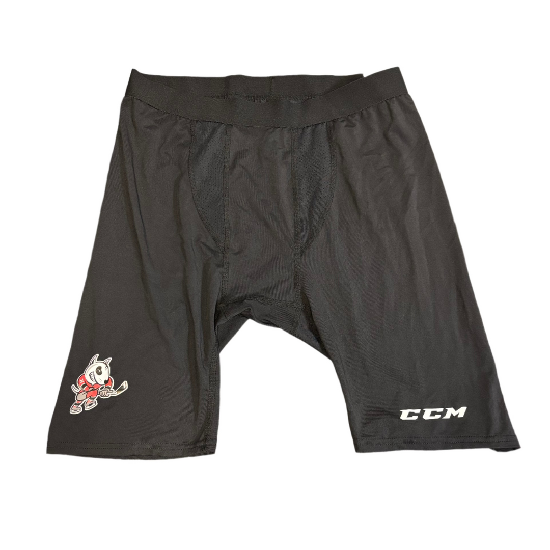 CCM Team Issued Niagara Ice Dogs Training Compression Short Tights