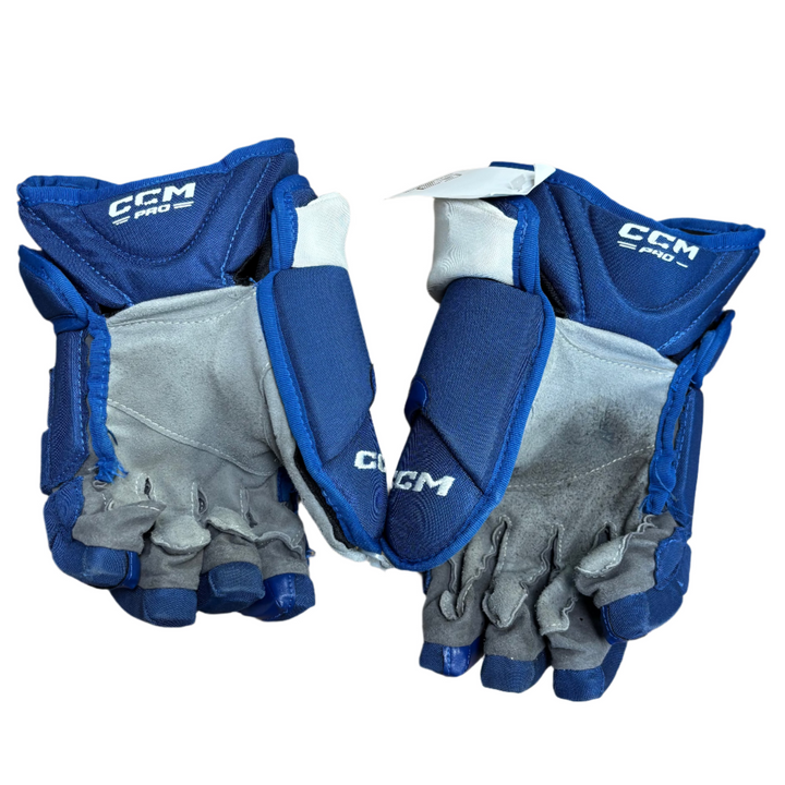 CCM Tacks HG12XP Pro Stock Hockey Gloves - Toronto Maple Leafs - Used