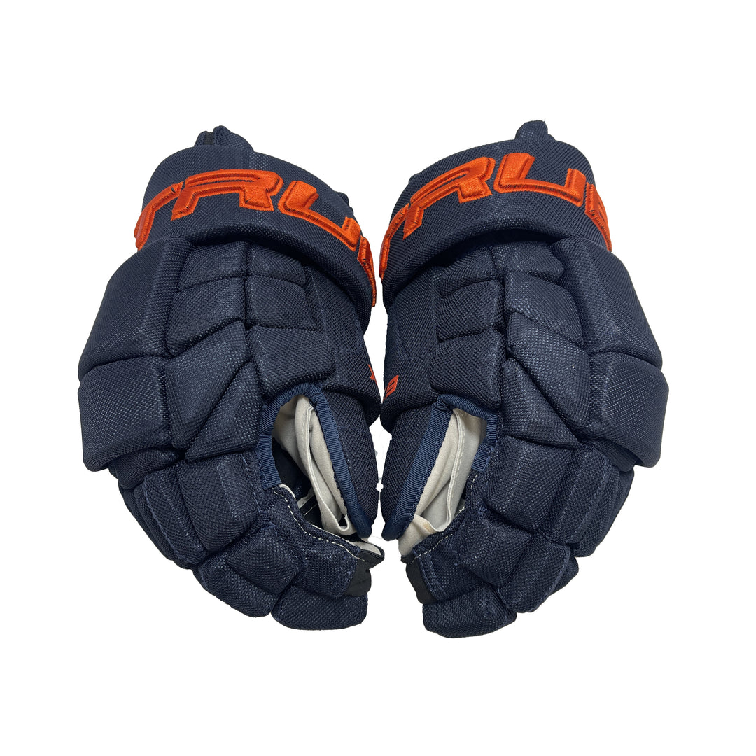 True XC9 Edmonton Oilers Alternate 13.5" Pro Stock Glove - Kris Russell