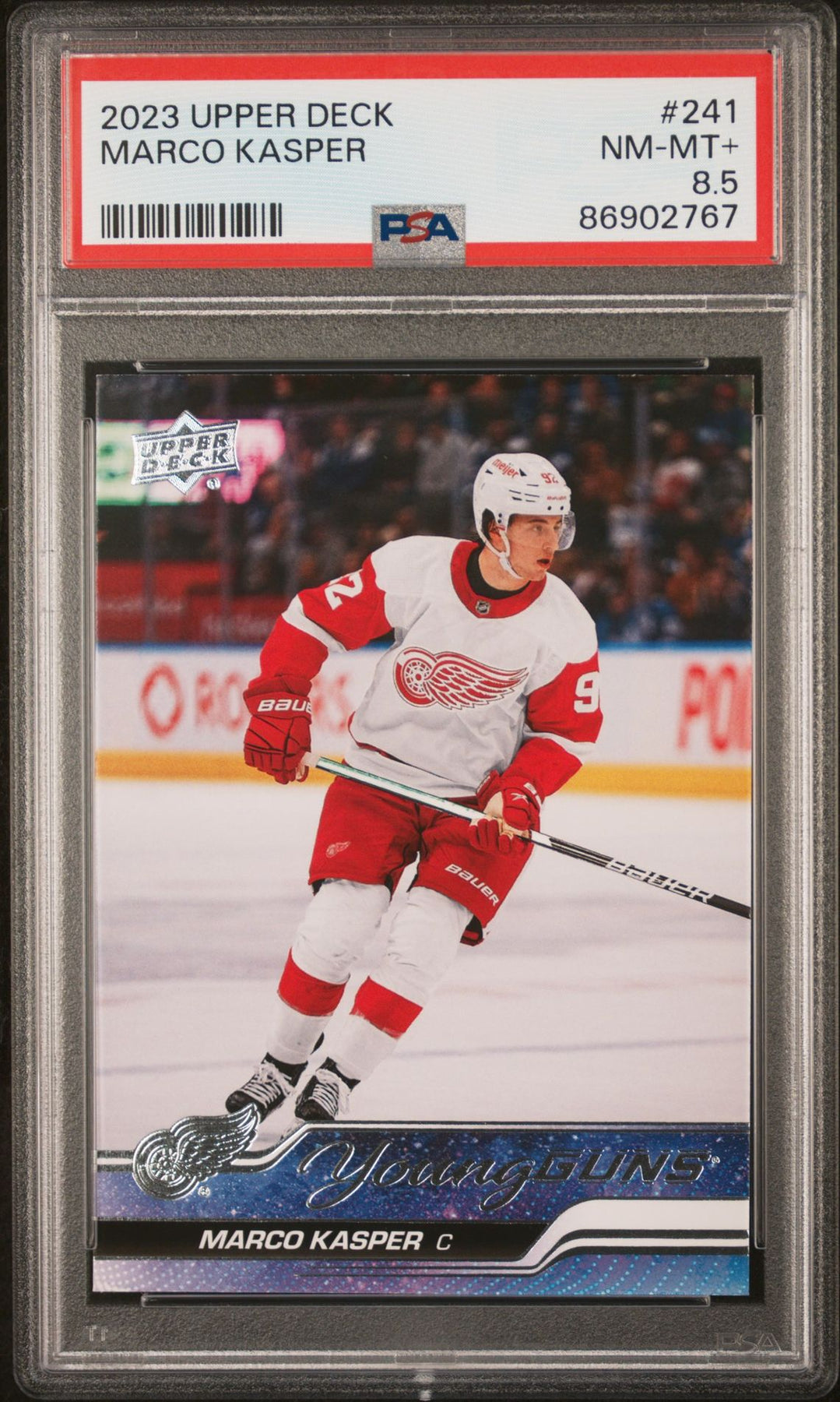2023-24 Upper Deck Allure - Rookies Marco Kasper #109 Red Rainbow