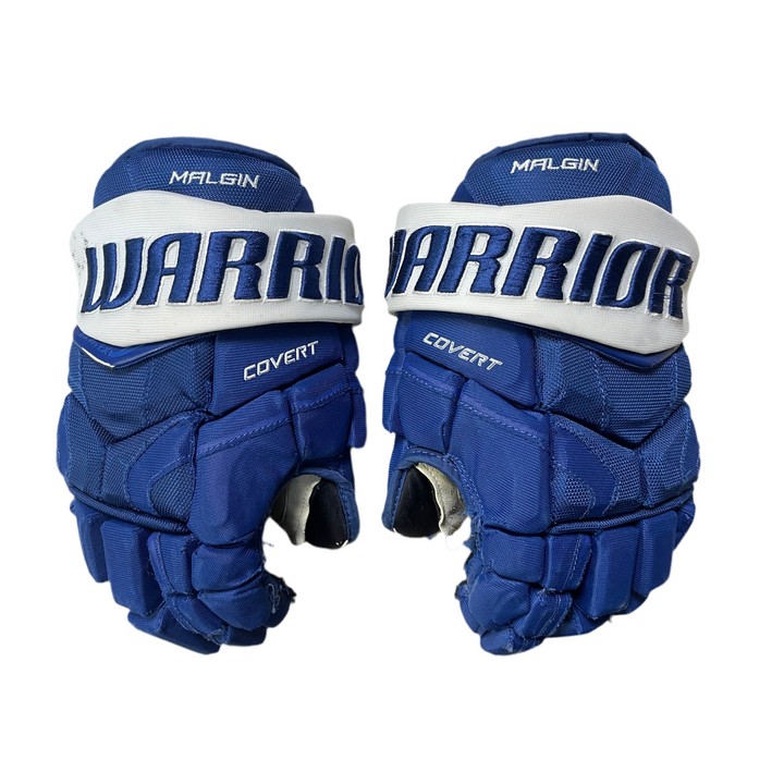 Warrior Covert Pro Stock Hockey Gloves - Toronto Maple Leafs - Used - DM
