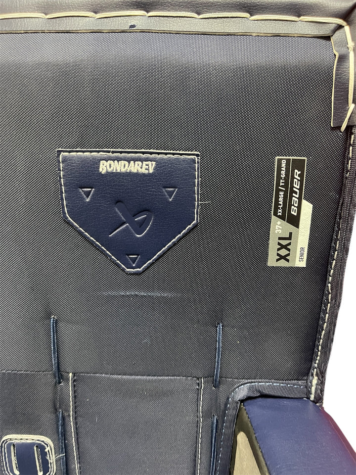 Bauer Flylite Standard Pro Stock Goalie Set (Pads, Blocker, Catcher) - Oshawa Generals