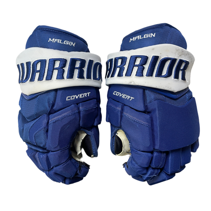 Warrior Covert Pro Stock Hockey Gloves - Toronto Maple Leafs - Used - DM