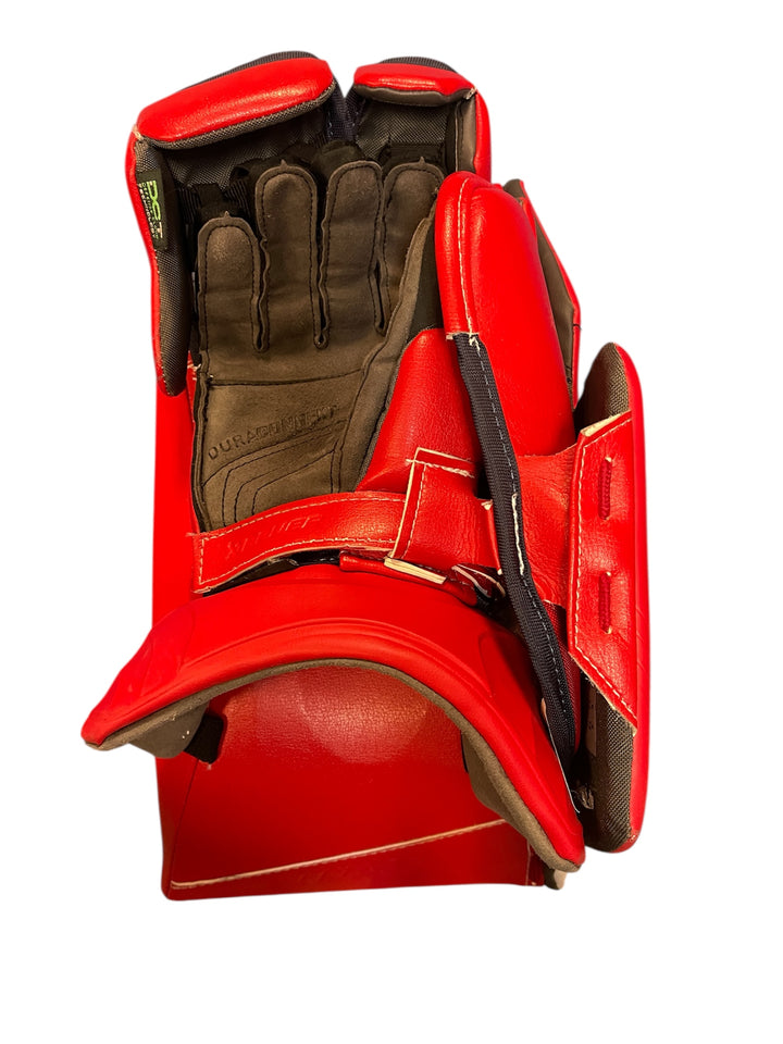 Bauer Flylite Standard Pro Stock Goalie Set (Pads, Blocker, Catcher) - Oshawa Generals