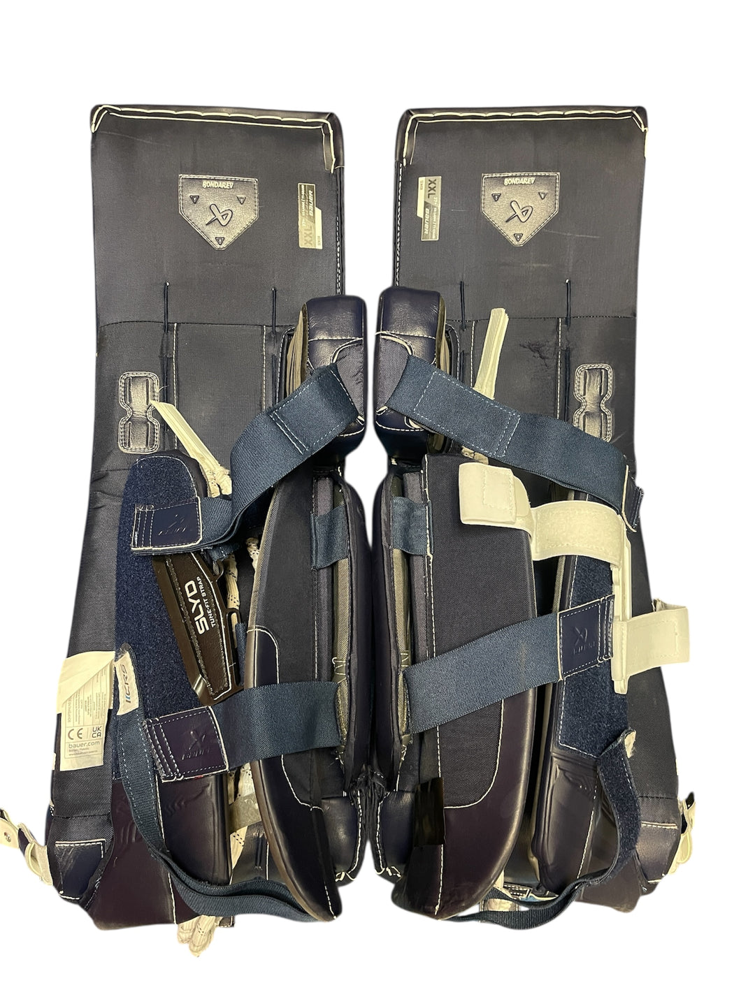 Bauer Flylite Standard Pro Stock Goalie Set (Pads, Blocker, Catcher) - Oshawa Generals