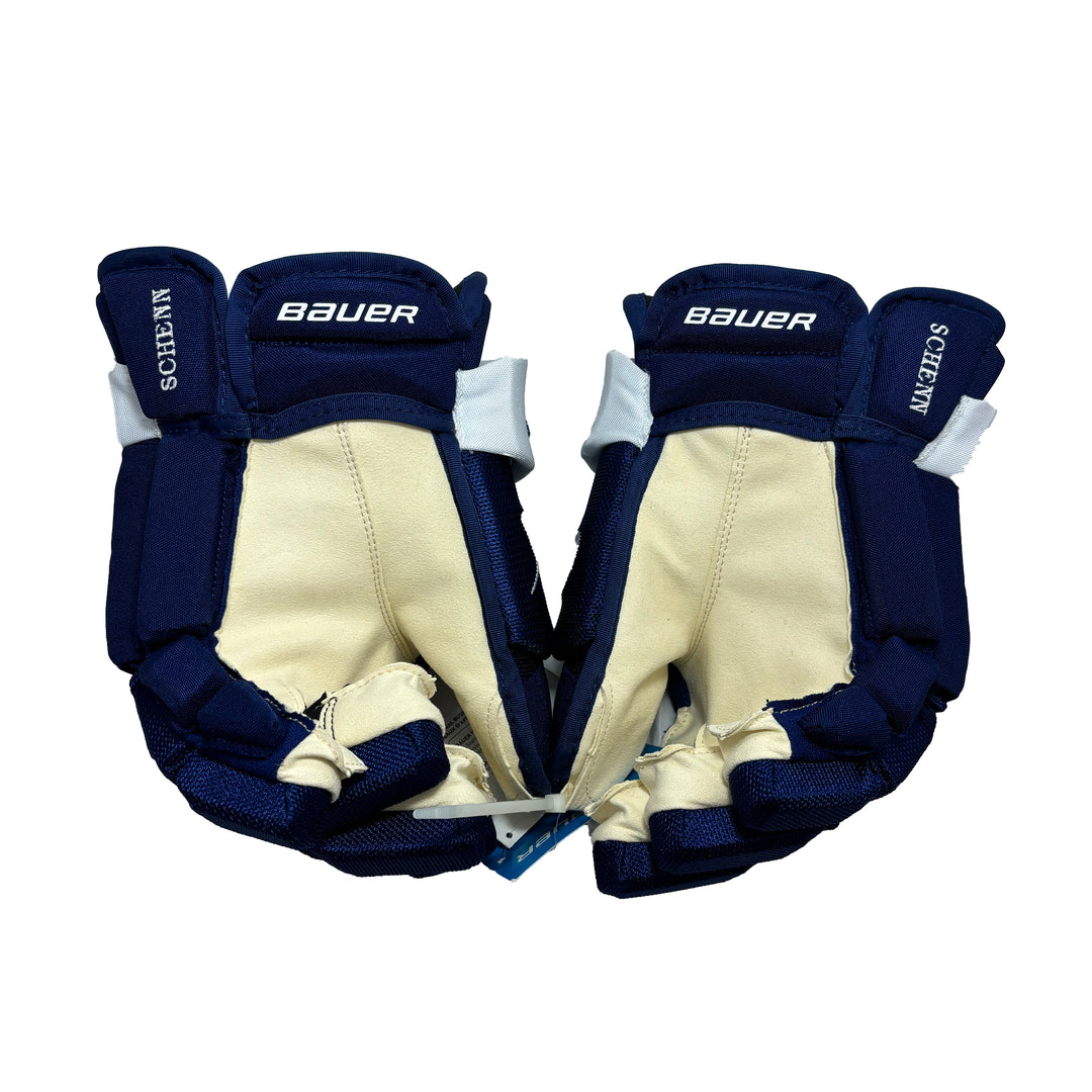 Bauer Vapor Hyperlite - Toronto Maple Leafs - Pro Stock Hockey Gloves - Luke Schenn