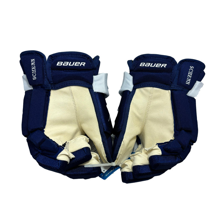 Bauer Vapor Hyperlite - Toronto Maple Leafs - Pro Stock Hockey Gloves - Luke Schenn