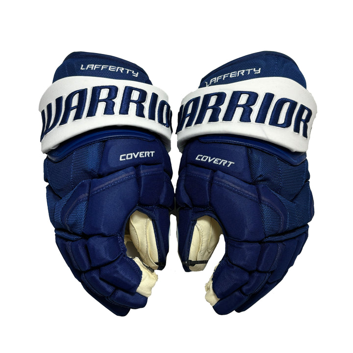 Warrior Covert QRE - Toronto Maple Leafs - Pro Stock Hockey Gloves - Sam Lafferty