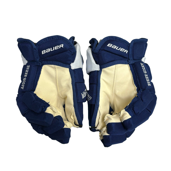 Bauer Supreme Ultrasonic - Pro Stock Hockey Gloves - Toronto Maple Leafs - Zach Aston-Reese