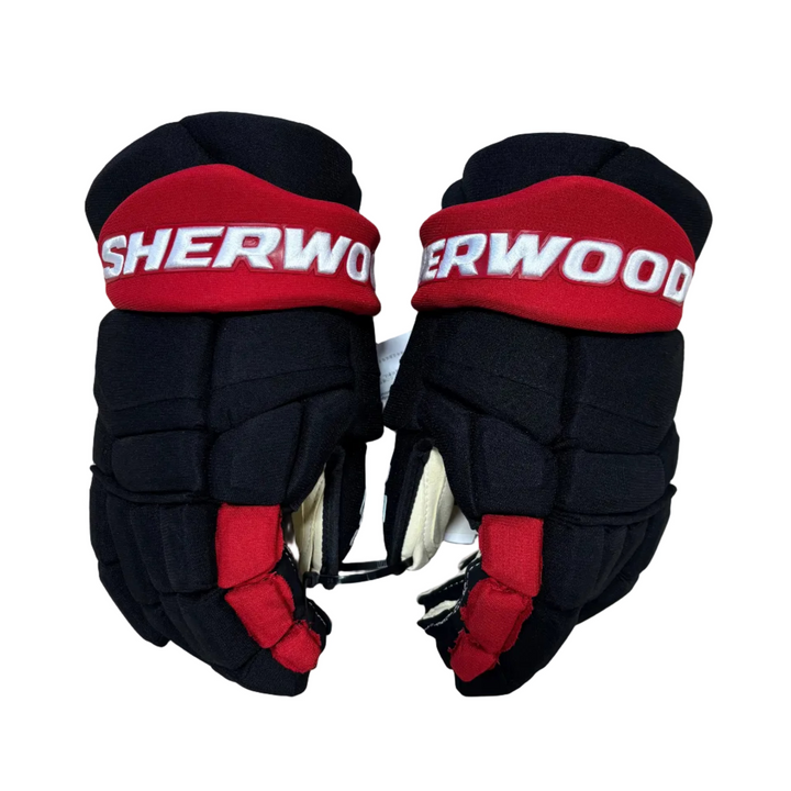 Sherwood CODE Photon 1 - Pro Stock Hockey Gloves - Carolina Hurricanes (Alternate)
