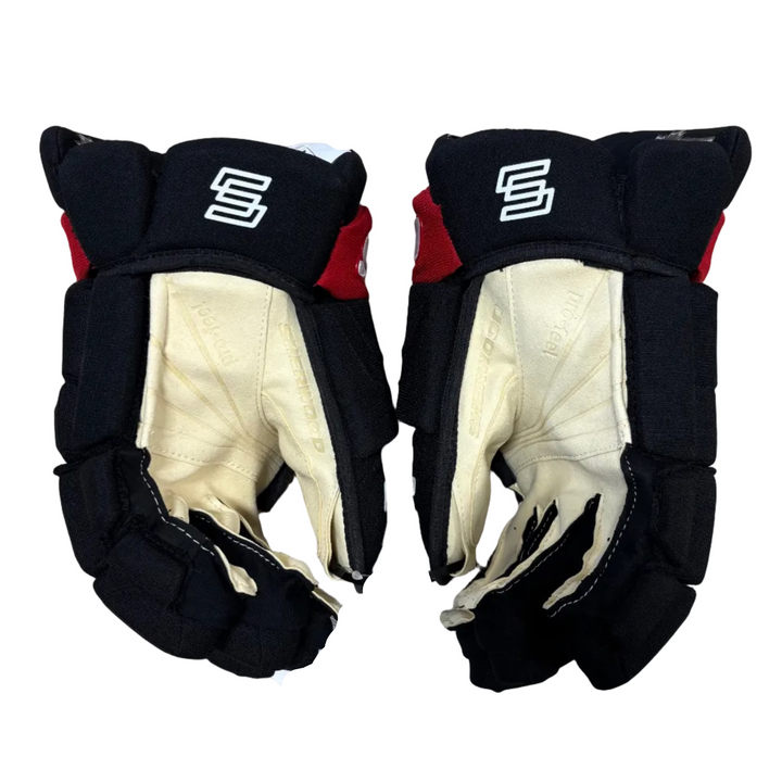 Sherwood CODE Photon 1 - Pro Stock Hockey Gloves - Carolina Hurricanes (Alternate)