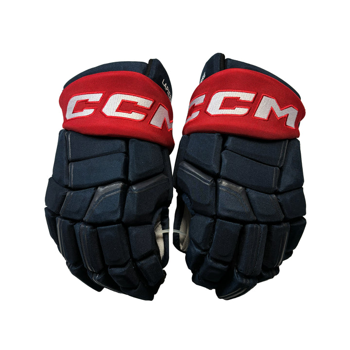 CCM HGQL - Washington Capitals - Pro Stock Hockey Gloves - Hendrix Lapierre