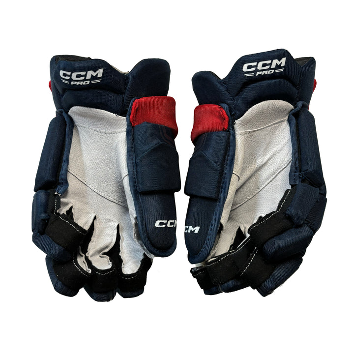 CCM HGQL - Washington Capitals - Pro Stock Hockey Gloves - Hendrix Lapierre