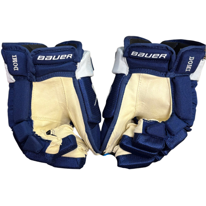 Bauer Vapor Hyperlite - Toronto Maple Leafs - Pro Stock Hockey Gloves - Max Domi