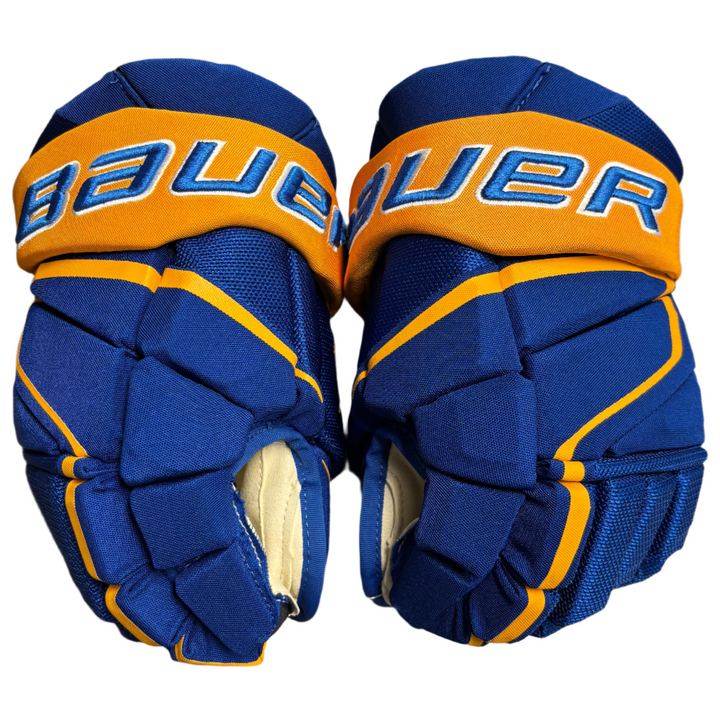 Bauer Vapor Hyperlite - Lake Superior State University Lakers - Pro Stock Hockey Gloves