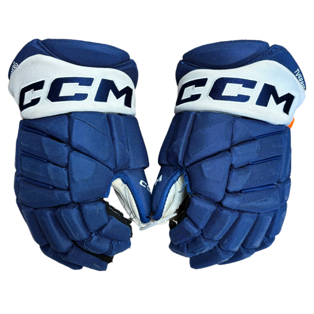 CCM Jetspeed FT1 Pro Stock Hockey Gloves - Toronto Maple Leafs - Used