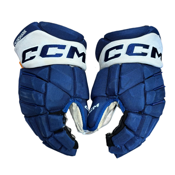 CCM Jetspeed FT1 Pro Stock Hockey Gloves - Toronto Maple Leafs - Used