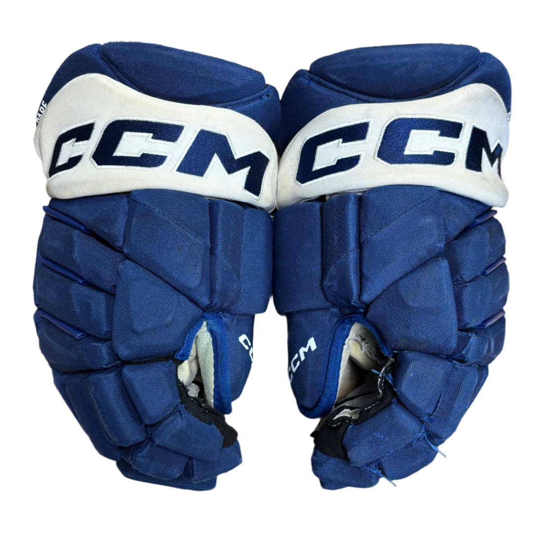 CCM Jetspeed FT1 Pro Stock Hockey Gloves - Toronto Maple Leafs - Used