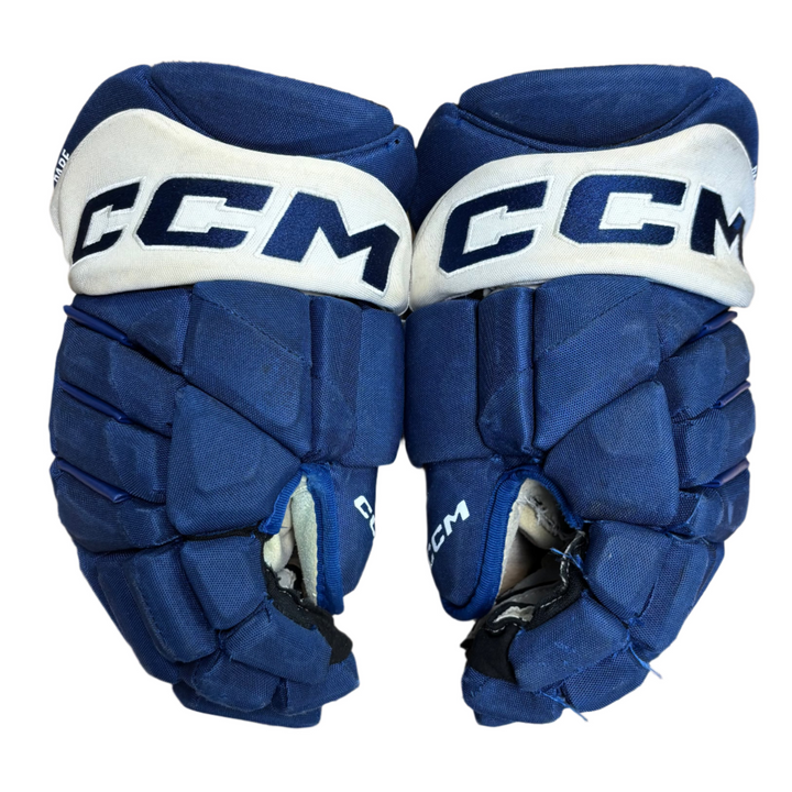 CCM Jetspeed FT1 Pro Stock Hockey Gloves - Toronto Maple Leafs - Used