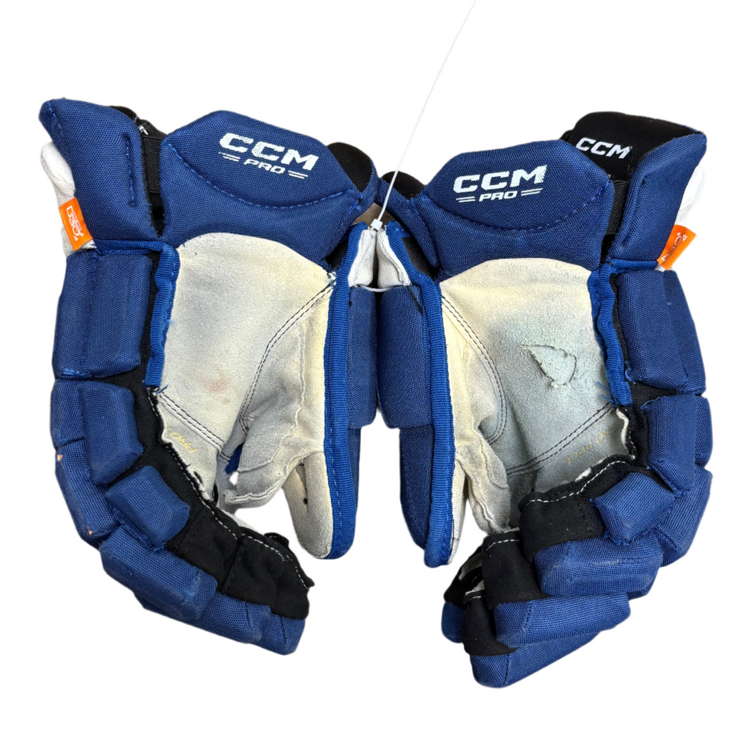 CCM Jetspeed FT1 Pro Stock Hockey Gloves - Toronto Maple Leafs - Used