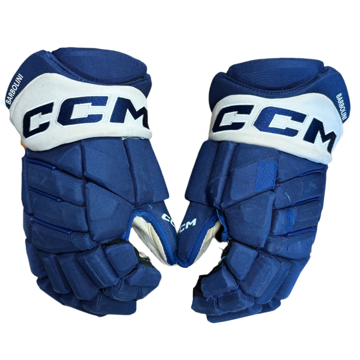 CCM Jetspeed FT1 Pro Stock Hockey Gloves - Toronto Maple Leafs - Used