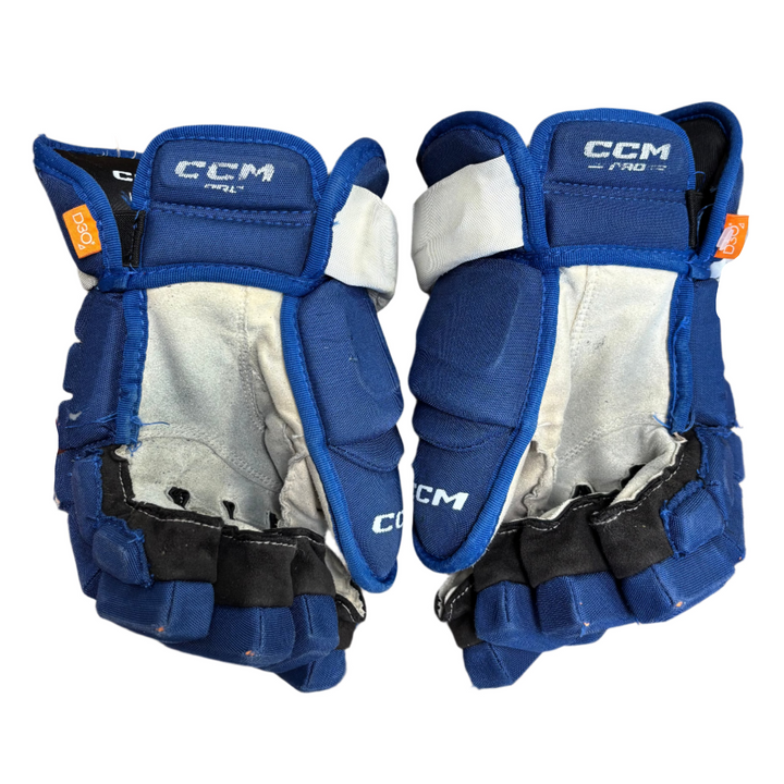 CCM 4Roll Pro 3 Pro Stock Hockey Gloves - Toronto Maple Leafs - Used