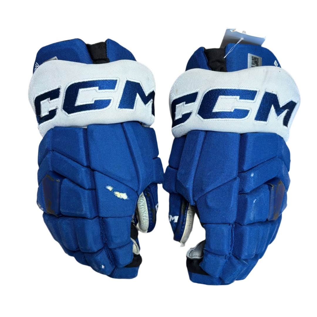 CCM Tacks HGTKXP - Pro Stock Hockey Gloves - Toronto Maple Leafs - Used