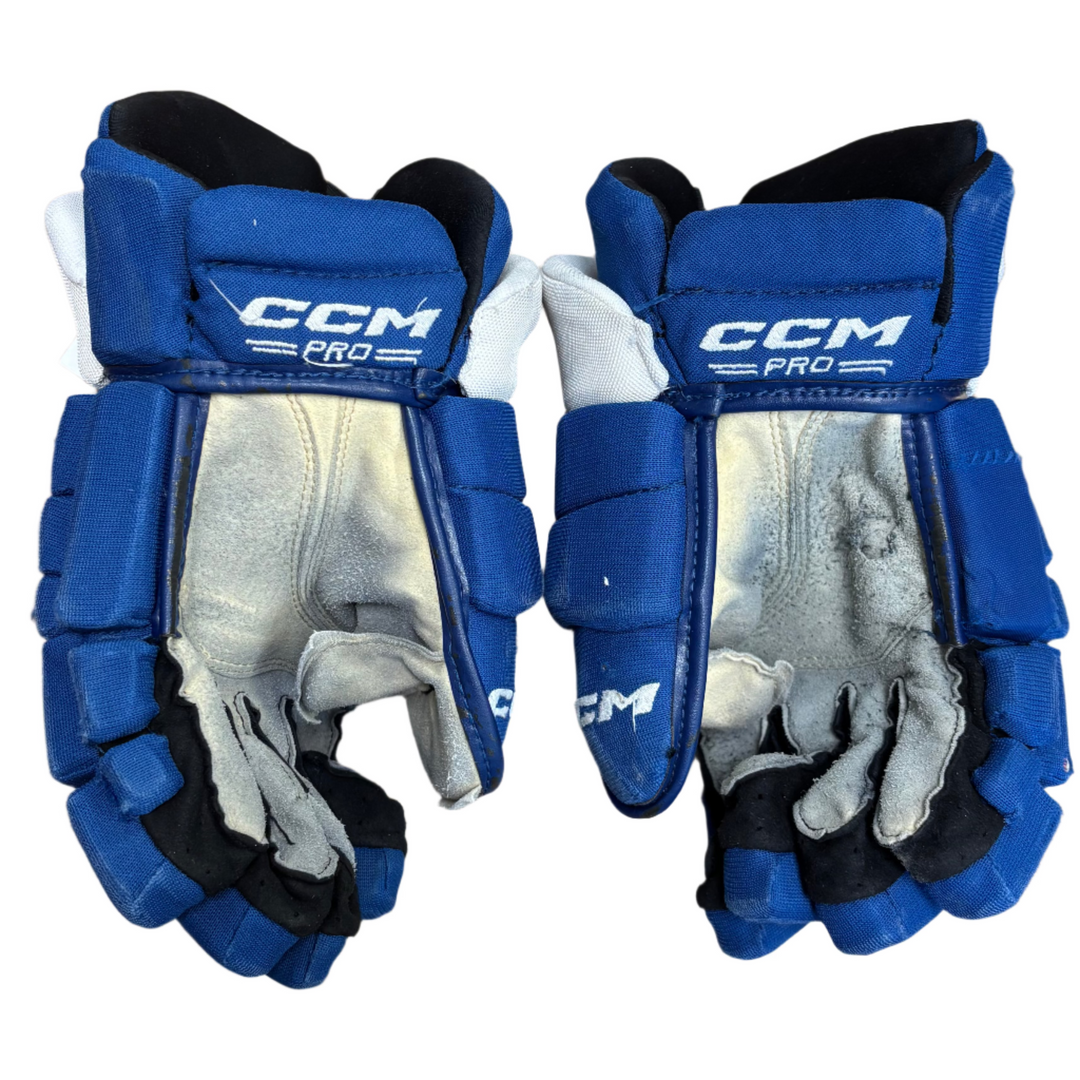 CCM Tacks HGTKXP - Pro Stock Hockey Gloves - Toronto Maple Leafs - Used