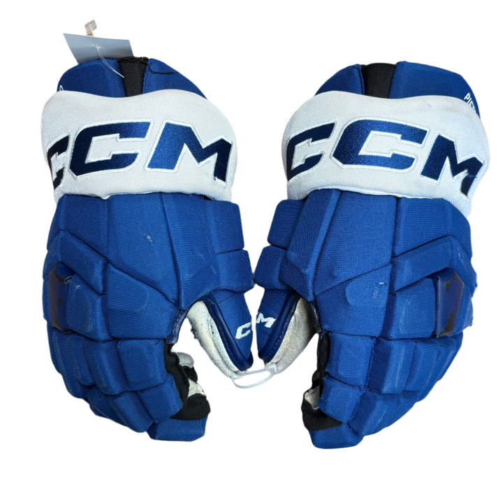 CCM Tacks HGTKXP - Pro Stock Hockey Gloves - Toronto Maple Leafs - Used