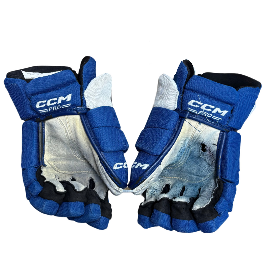 CCM Tacks HGTKXP - Pro Stock Hockey Gloves - Toronto Maple Leafs - Used