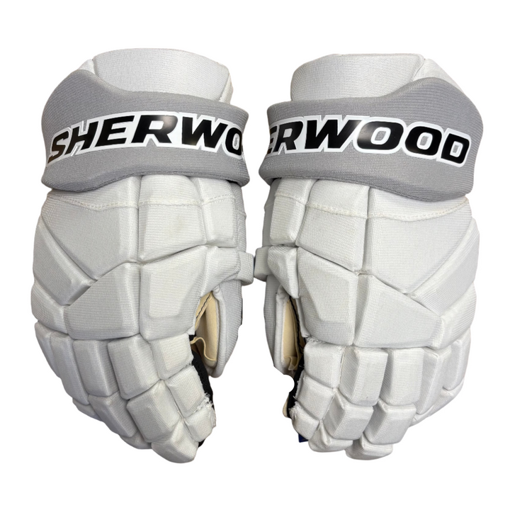 Sherwood Rekker Morph 1 - Pro Stock Hockey Gloves - Los Angeles Kings White Out