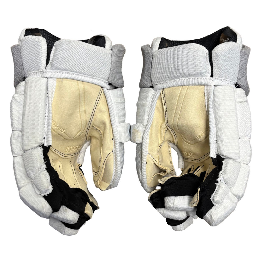 Sherwood Rekker Morph 1 - Pro Stock Hockey Gloves - Los Angeles Kings White Out