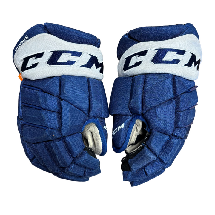 CCM Jetspeed FT1 Pro Stock Hockey Gloves - Toronto Maple Leafs - Used - HT