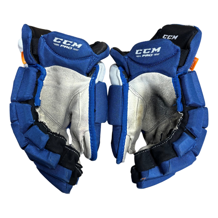 CCM Jetspeed FT1 Pro Stock Hockey Gloves - Toronto Maple Leafs - Used - HT