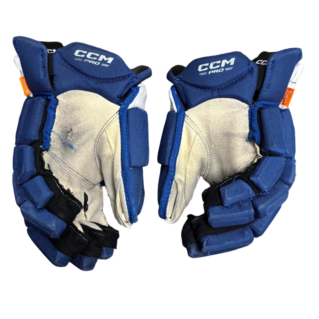 CCM Jetspeed FT1 Pro Stock Hockey Gloves - Toronto Maple Leafs - Used - CS