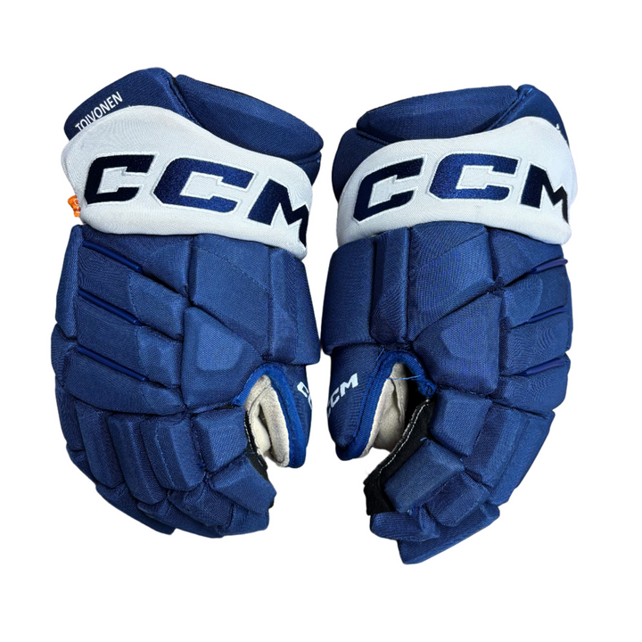 CCM Jetspeed FT1 Pro Stock Hockey Gloves - Toronto Maple Leafs - Used - HT