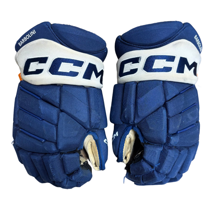 CCM Jetspeed FT1 Pro Stock Hockey Gloves - Toronto Maple Leafs - Used - MB