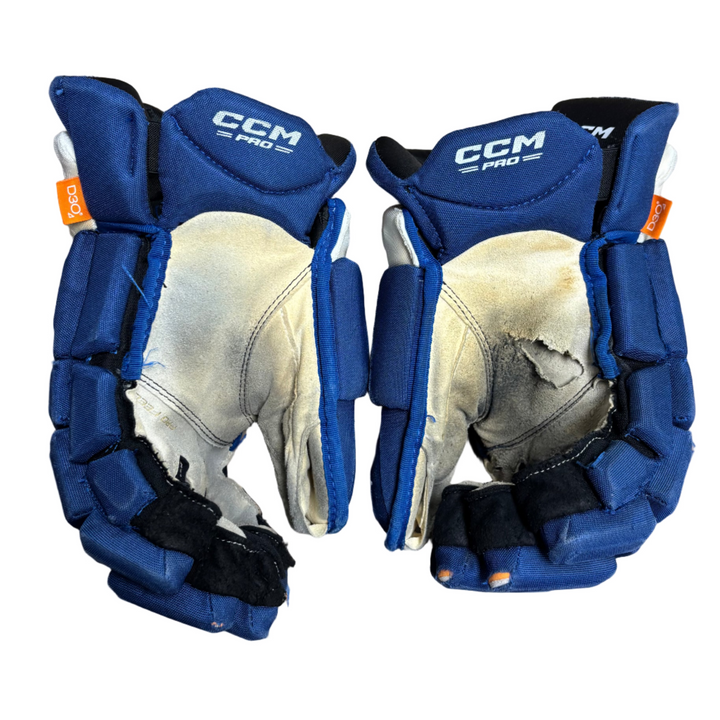 CCM Jetspeed FT1 Pro Stock Hockey Gloves - Toronto Maple Leafs - Used - MB