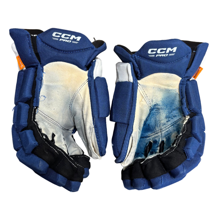 CCM Jetspeed FT1 Pro Stock Hockey Gloves - Toronto Maple Leafs - Used - JP