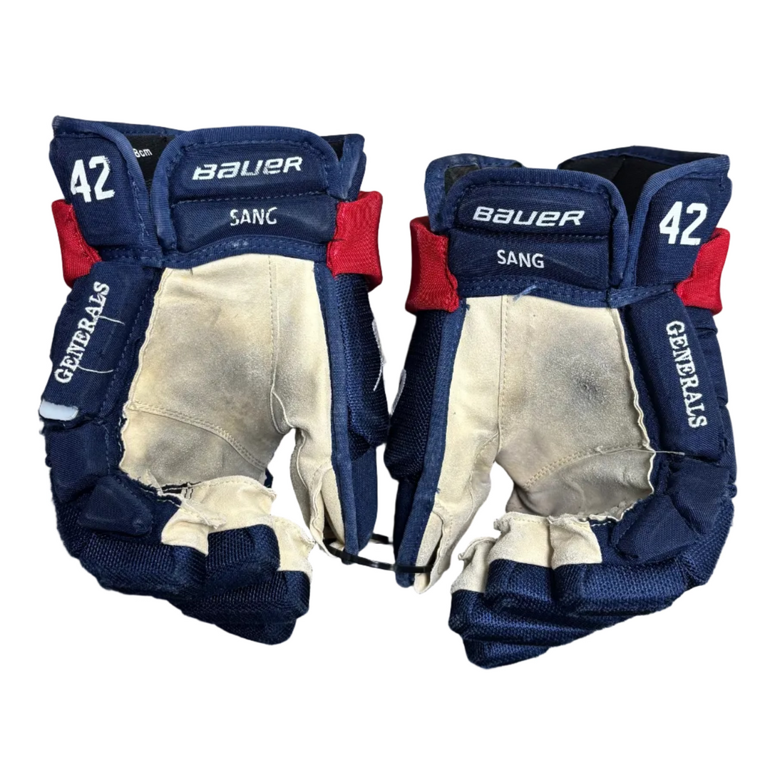 Bauer Vapor Hyperlite - Pro Stock Hockey Gloves - Oshawa Generals