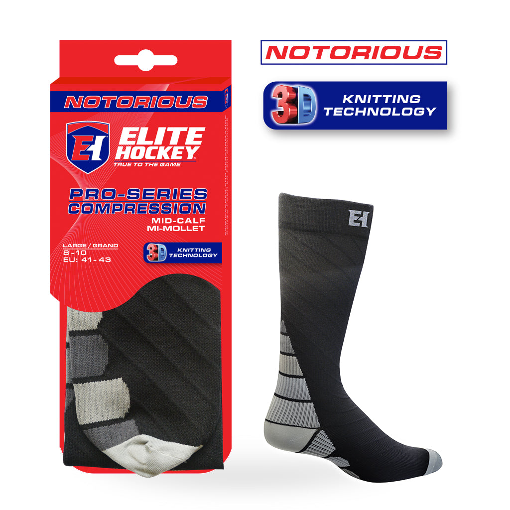 Elite Senior Pro-Series Compression Mid-Calf Notorious Socks