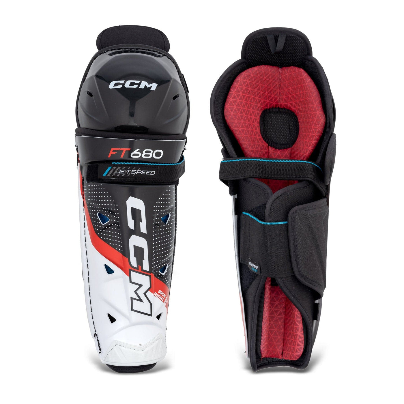 CCM Jetspeed FT680 Senior Hockey Shin Guards