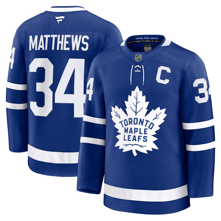 Men's Toronto Maple Leafs Fanatics Blue Home Premium Jersey - Auston Matthews