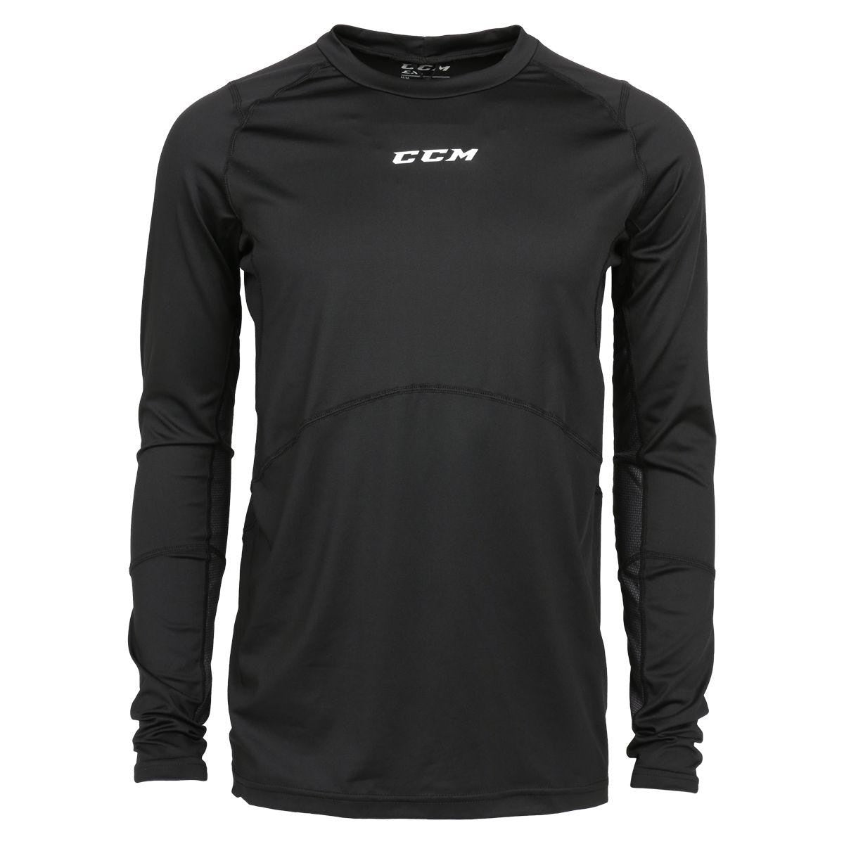 CCM Senior Long Sleeve Compression Top with Grip