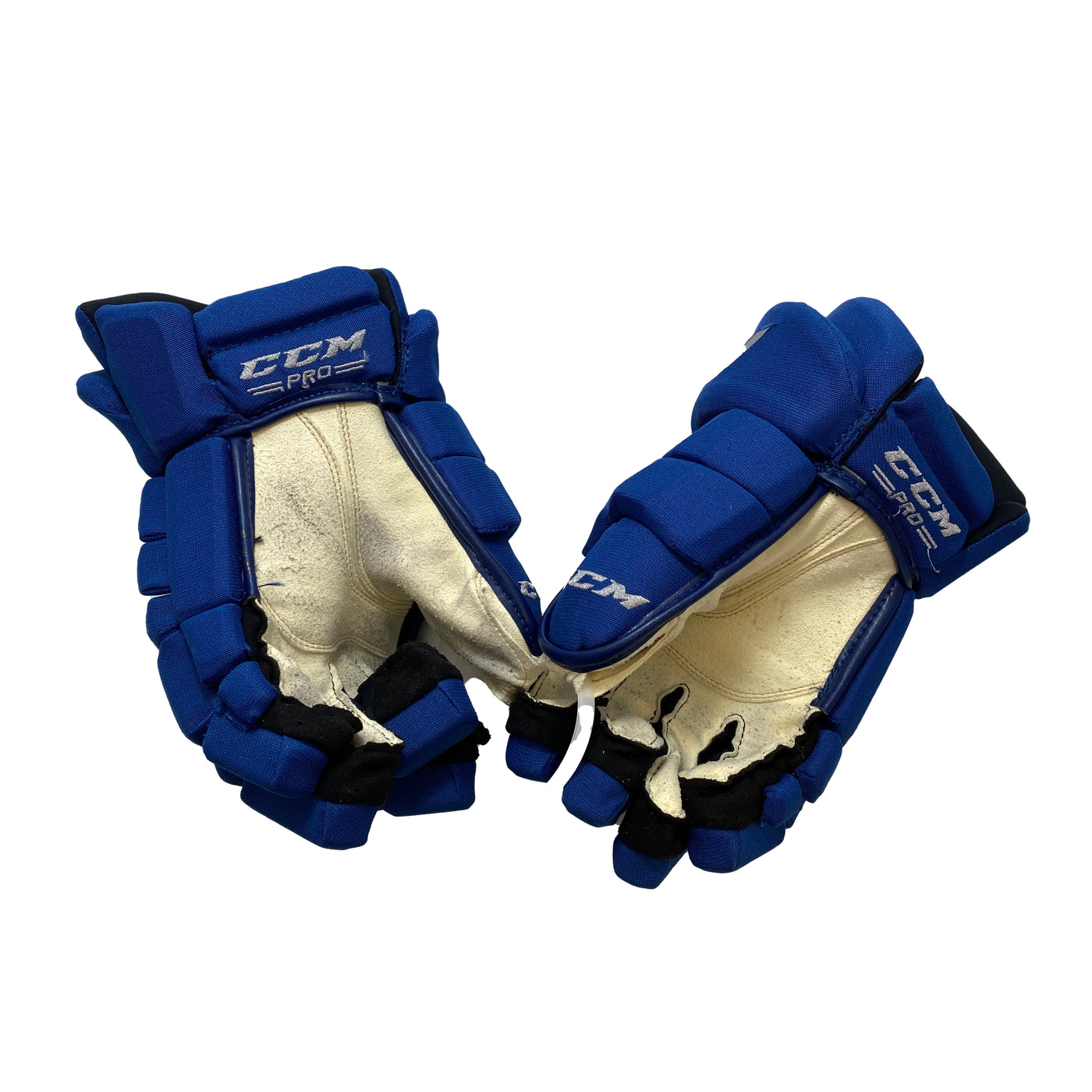 CCM HGTKXP - Toronto Maple Leafs Reverse Retro - Pro Stock Gloves - Adam Brooks