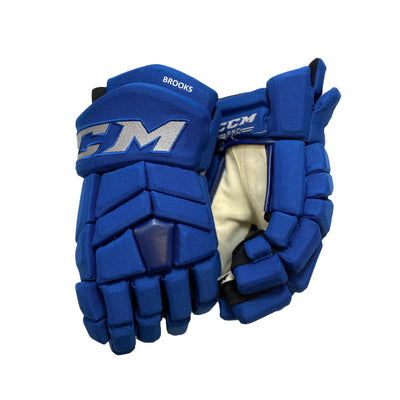 CCM HGTKXP Toronto Maple Leafs Reverse Retro 14" Pro Stock Gloves - Adam Brooks