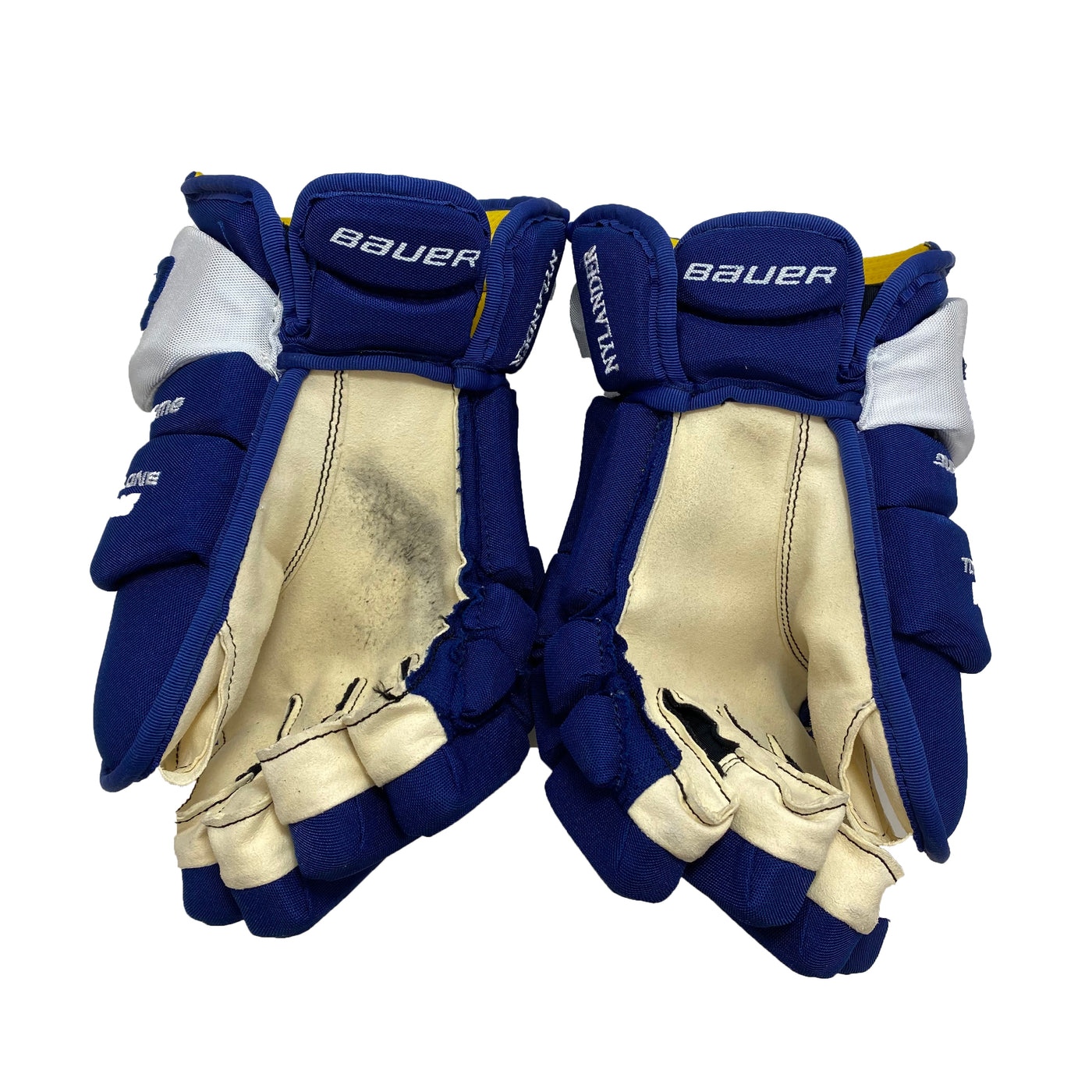 Bauer Supreme TotalOne MX3 Toronto Maple Leafs Used Pro Stock Glove - William Nylander