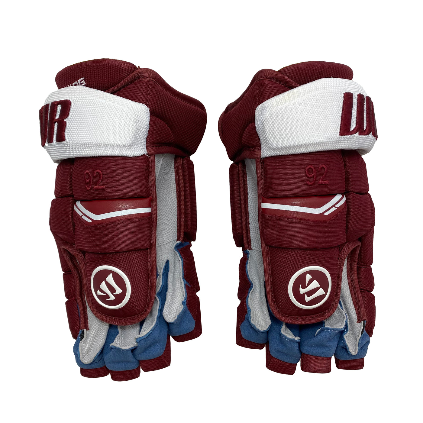 Warrior Alpha QX - Colorado Avalanche - Reverse Retro Pro Stock Gloves - Gabriel Landeskog